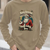 Santa Claus Pattern Men's Long Sleeve T-shirt Funny Christmas Tree Print Loose Tops Autumn Fashion X'mas Tees New Year Clothing