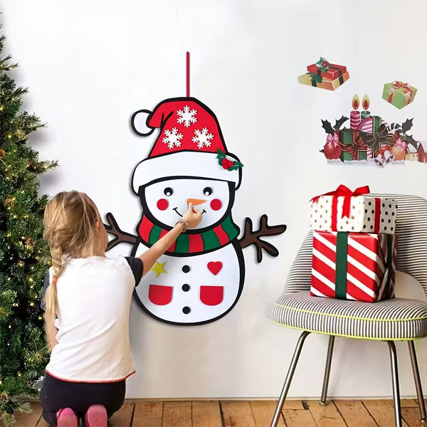 DIY Felt Christmas Tree & Snowman Set – The "Toddler-Safe" Holiday Activity