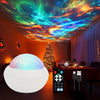 1PC Star Projector Night Light - USB Powered Galaxy Lamp with Remote Water Ripple & RGB Color Changing for Home Decor