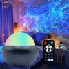 1PC Star Projector Night Light - USB Powered Galaxy Lamp with Remote Water Ripple & RGB Color Changing for Home Decor
