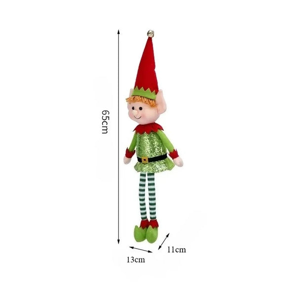 65cm Large Christmas Long Legged Elf Dolls Pendants for Kids Gifts Xmas Decoration New Year Festive Party Supplies