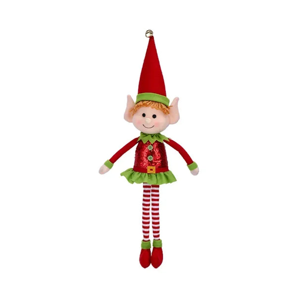 65cm Large Christmas Long Legged Elf Dolls Pendants for Kids Gifts Xmas Decoration New Year Festive Party Supplies