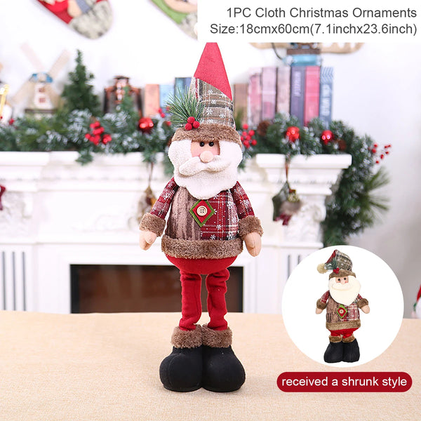 Telescopic Christmas Doll Merry Christmas Decorations For Home 2025
