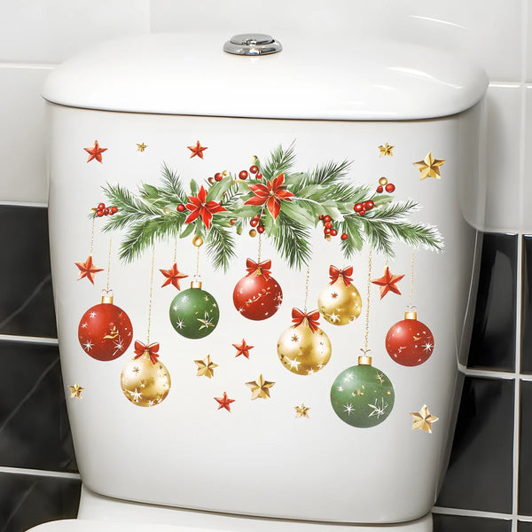 Christmas Snowman Toilet Sticker Merry Christmas Party Decoration 2025 Xmas Bathroom Decor Navidad Natal New Year Gift 2026