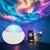 1PC Star Projector Night Light - USB Powered Galaxy Lamp with Remote Water Ripple & RGB Color Changing for Home Decor