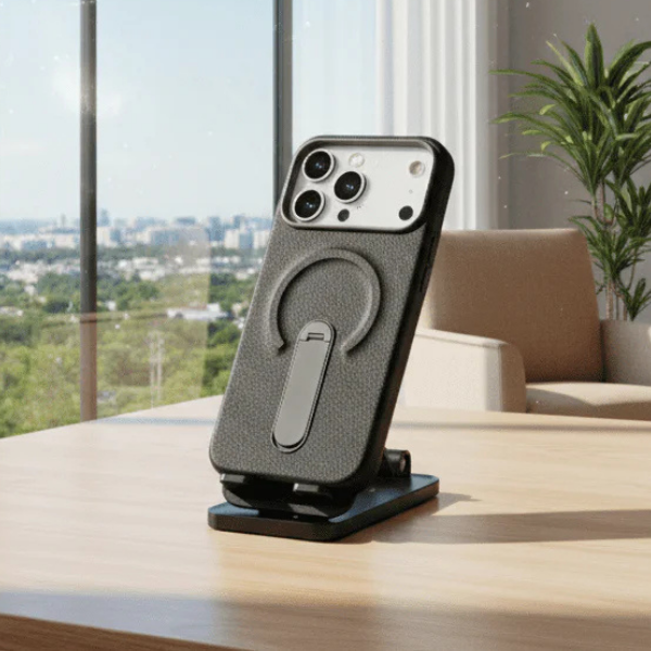 Iphone 17 Pro Max Mobile Case with Ring Kickstand