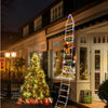 1.5/3M Christmas Decoration LED Santa Claus Climbing Ladder Light USB Plug 8 Flashing Modes