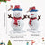 1pc standing Christmas snowman balloon for Christmas theme party decorations, winter snowman holiday balloon decorations