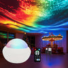 1PC Star Projector Night Light - USB Powered Galaxy Lamp with Remote Water Ripple & RGB Color Changing for Home Decor