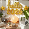 7pcs Hello 2026 New Year aluminum foil balloon set