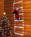 1.5/3M Christmas Decoration LED Santa Claus Climbing Ladder Light USB Plug 8 Flashing Modes