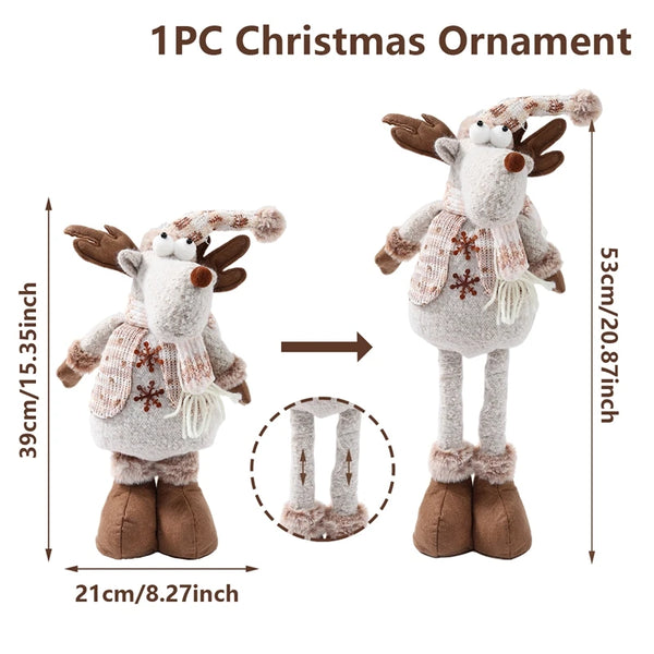 Telescopic Christmas Doll Merry Christmas Decorations For Home 2025