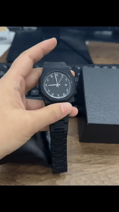 Stainless Steel Arabic Aura Watch