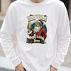 Santa Claus Pattern Men's Long Sleeve T-shirt Funny Christmas Tree Print Loose Tops Autumn Fashion X'mas Tees New Year Clothing
